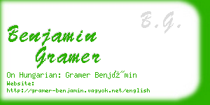 benjamin gramer business card